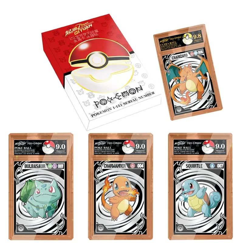 

Культурно-креативная металлическая карта-магнит на холодильник с персонажами аниме «Покемон», коллекционная карта, игрушка, подарок