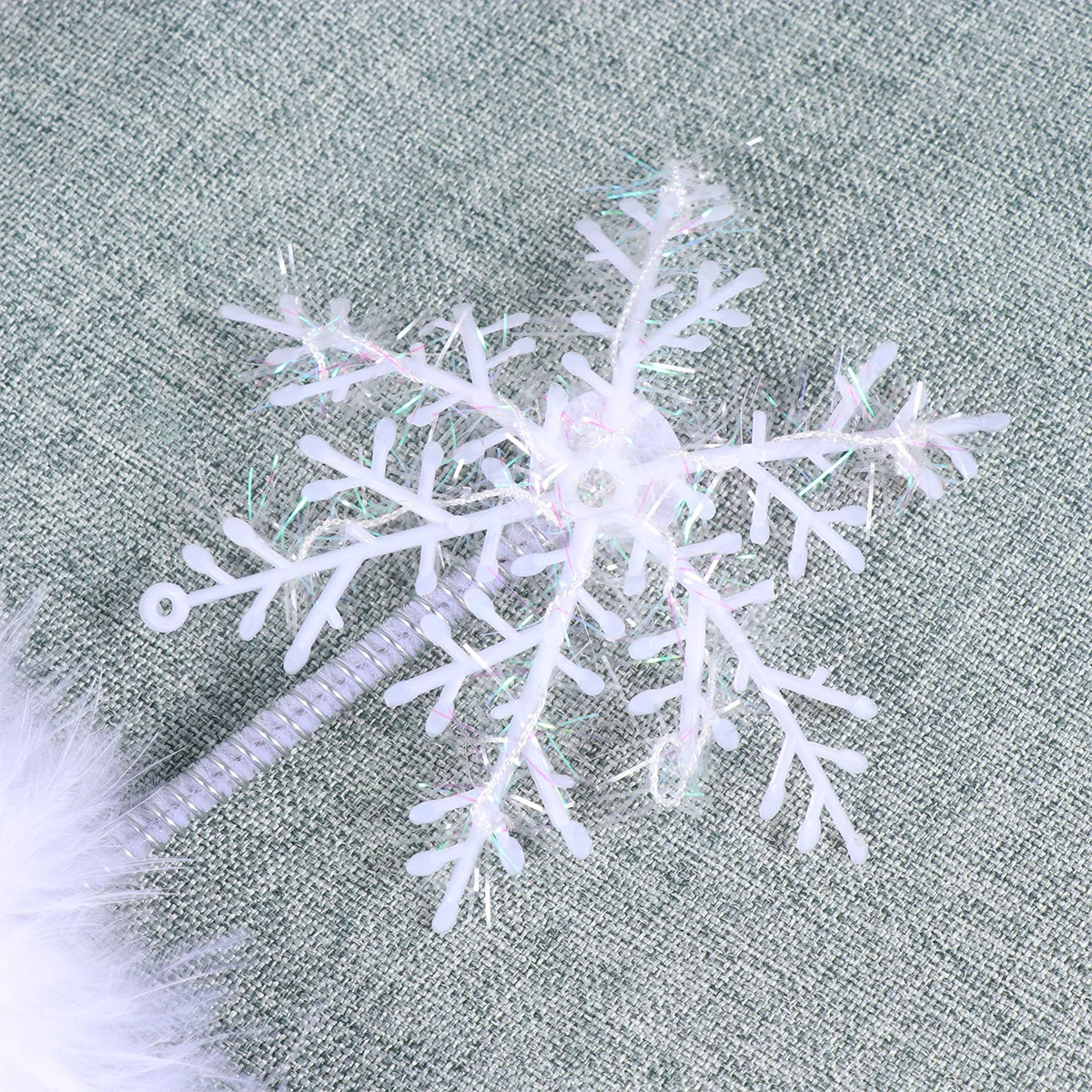 

1 шт., рождественская повязка для волос, дизайн снежинки, прочный аксессуар для волос для девочек, праздничный костюм, праздничный маскарад, Марди Гра, косплей