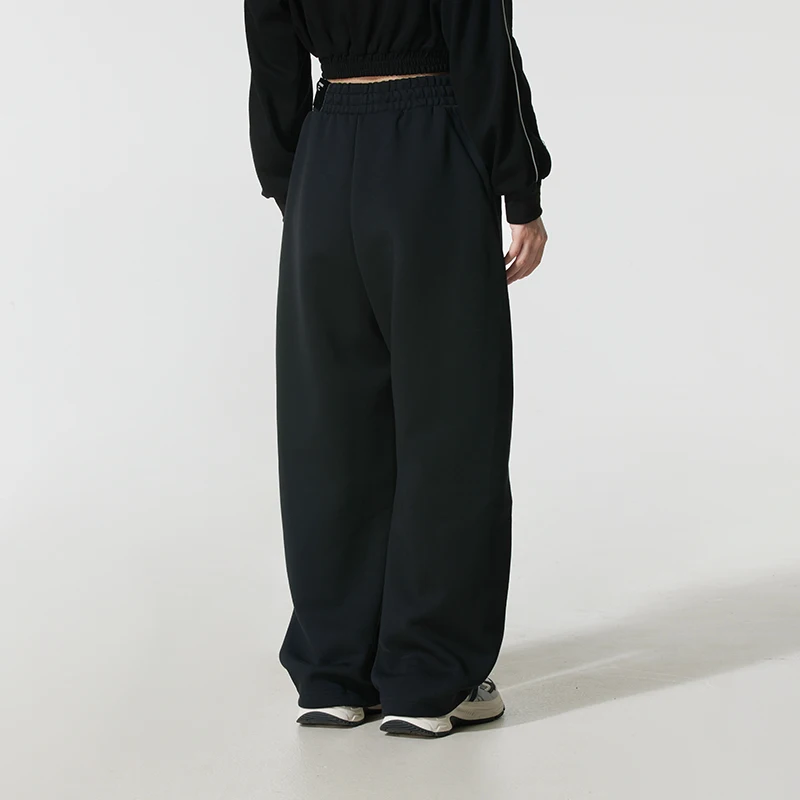 Adidas Women's Pants Sports Pants Fashionable Loose Breathable Casual Pants Straight-Leg Banana Pants Knitted Long Pants Kf2682