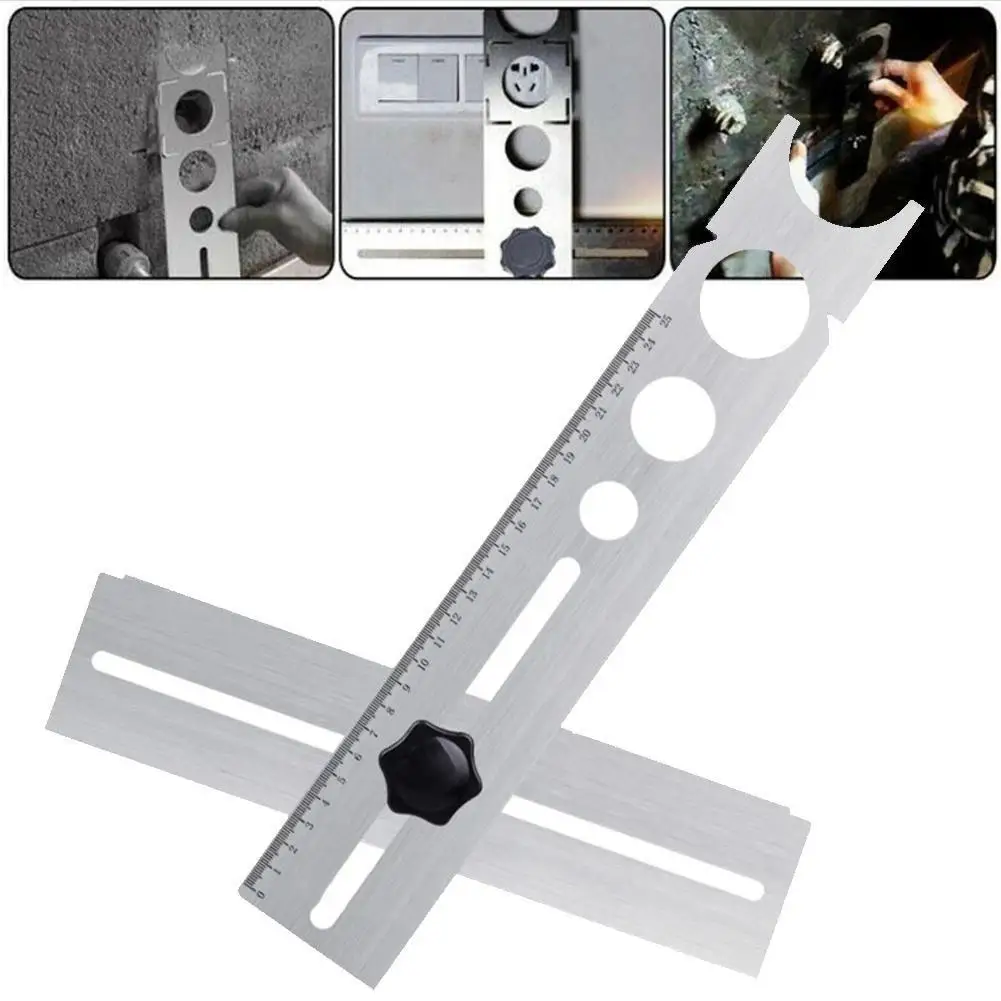 Multi-function Universal Tile Hole Locator Double-sided Polishing Marble Punch Locator Drilling Tool Dropshipping