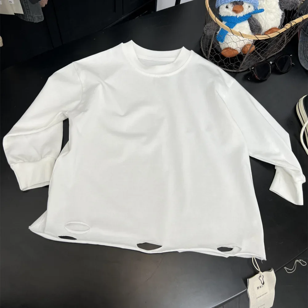 男の子と女の子のためのマッチングベースシャツ,シンプルな単色Tシャツ,カジュアルウェア,個性,新しい秋のファッション,2022