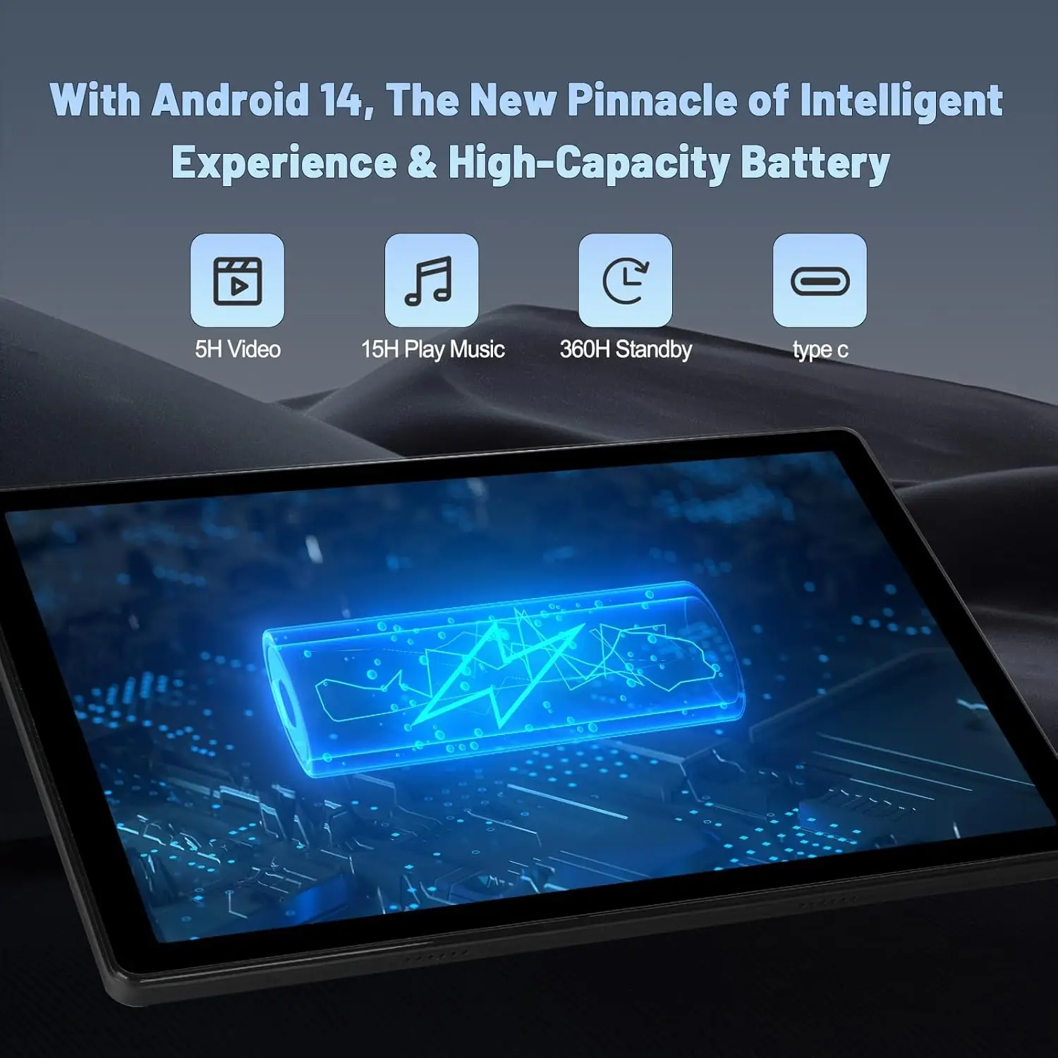 URAO C11 Tablet 10,1 pulgadas Android 14 Phablet 8GB RAM 64GB ROM (1TB TF) Widevine L1 HD Octa-Core 2,0 GHz WiFi 6 Bluetooth 5,0