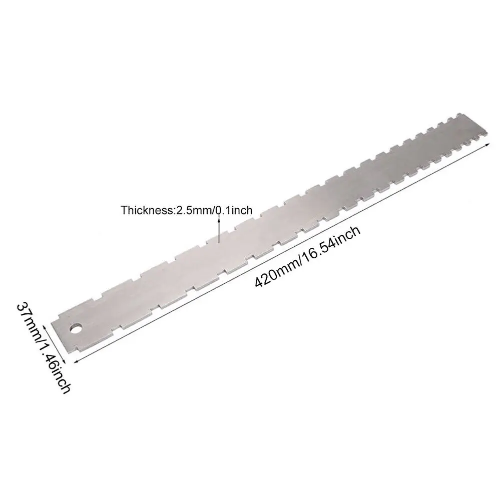 Gitarrenhals gekerbt gerades Lineal Edelstahl Gitarren bügel Nivel lier lineal Bund Gitarren ebene Gitarrenbauer Werkzeug Gitarren körper