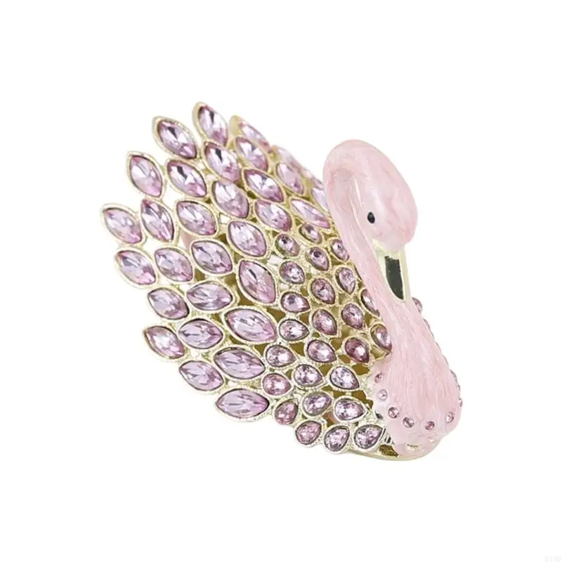 91AF Jewelry Presentation Box Figure And Dazzling Crystal Storage Container Elegant Dresser Top Accessory