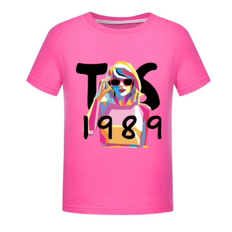 تي شيرت Merche Era لعام 1989 للفتيات ملابس الشارع الشهير برقبة دائرية من القطن بأكمام قصيرة ملابس أطفال تي شيرت للجنسين