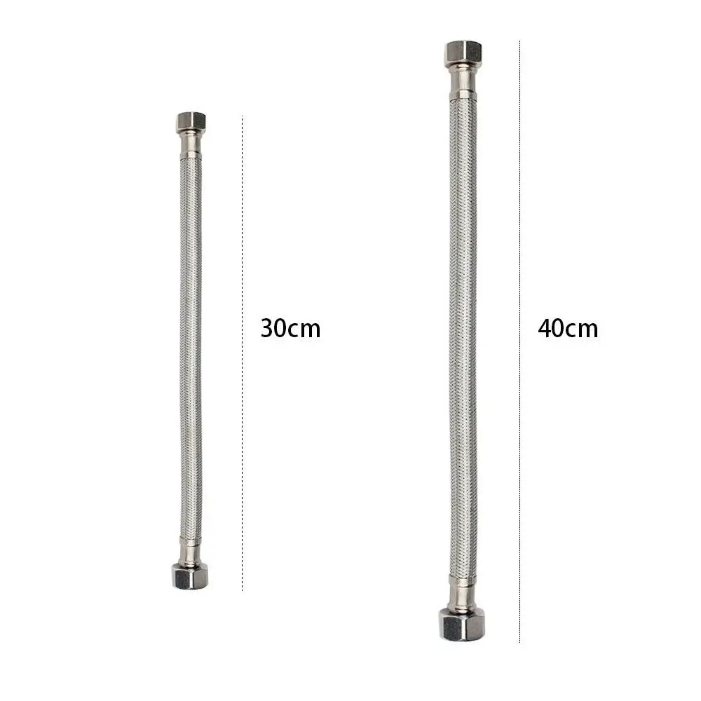 30/40 سنتيمتر خرطوم المياه المموجة واقية من الانفجار تدفق كبير صنبور الماء الساخن والبارد مدخل خرطوم الفولاذ المقاوم للصدأ