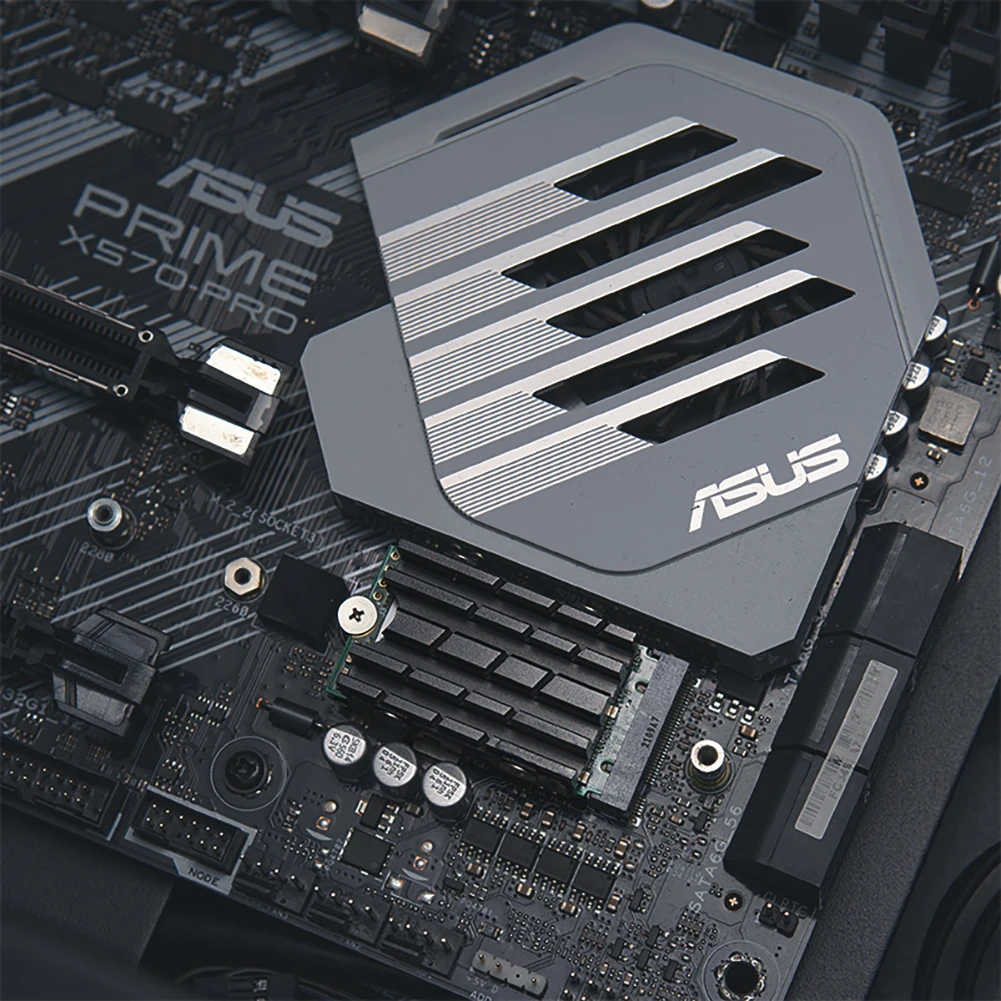 

Aluminum Alloy Cooling Radiator PC Accessories CNC Hard Drive Heat Sink Double-sided Thermal Pad Replacement for Nvme 2242/2280