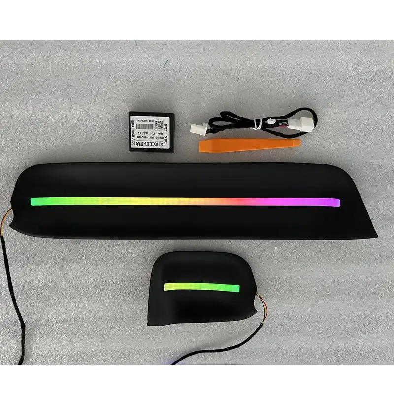 Car Instrument Dashboard Panel Trim Atmosphere Light Car Side Driver Decorative Lamp Strip For Toyota RAV4 xa50 2019-2025