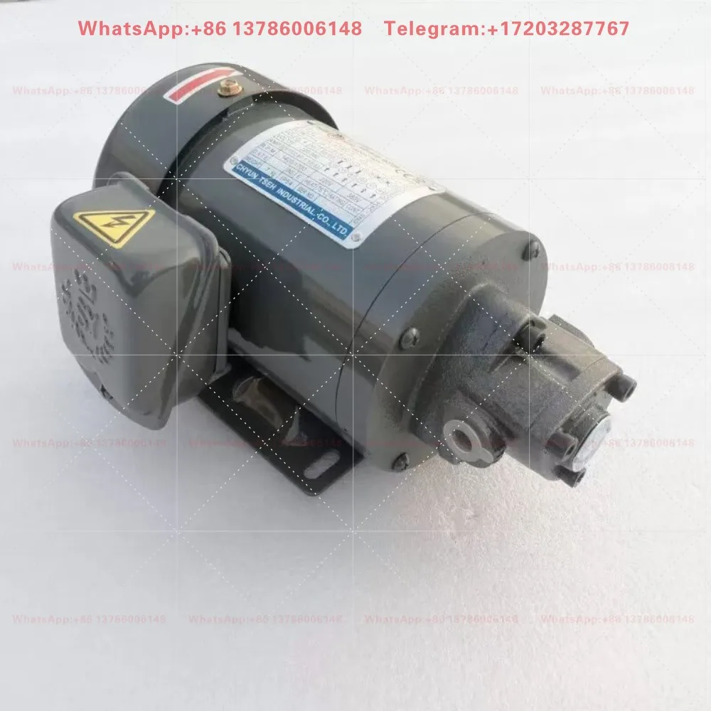 380V Taiwan Qunce Motor Triangular Cycloid Pump Gear Oil Pump ROP-12A + 190W Machine Tool Lubricating Oil Pump Set