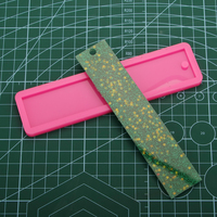 Super Glossy Rectangle Bookmarks Molds Silicone DIY Epoxy Resin Mould, Wall/leaf Texture Fondant Chocolate Cake Mold DY0527