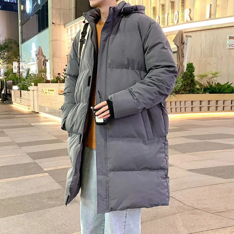 

Parka Men Coats 2024 Winter Jacket Men Thicken Hood Thick Warm Padded Version Popular Bread Down Cotton Thickened Warm Coat Boy