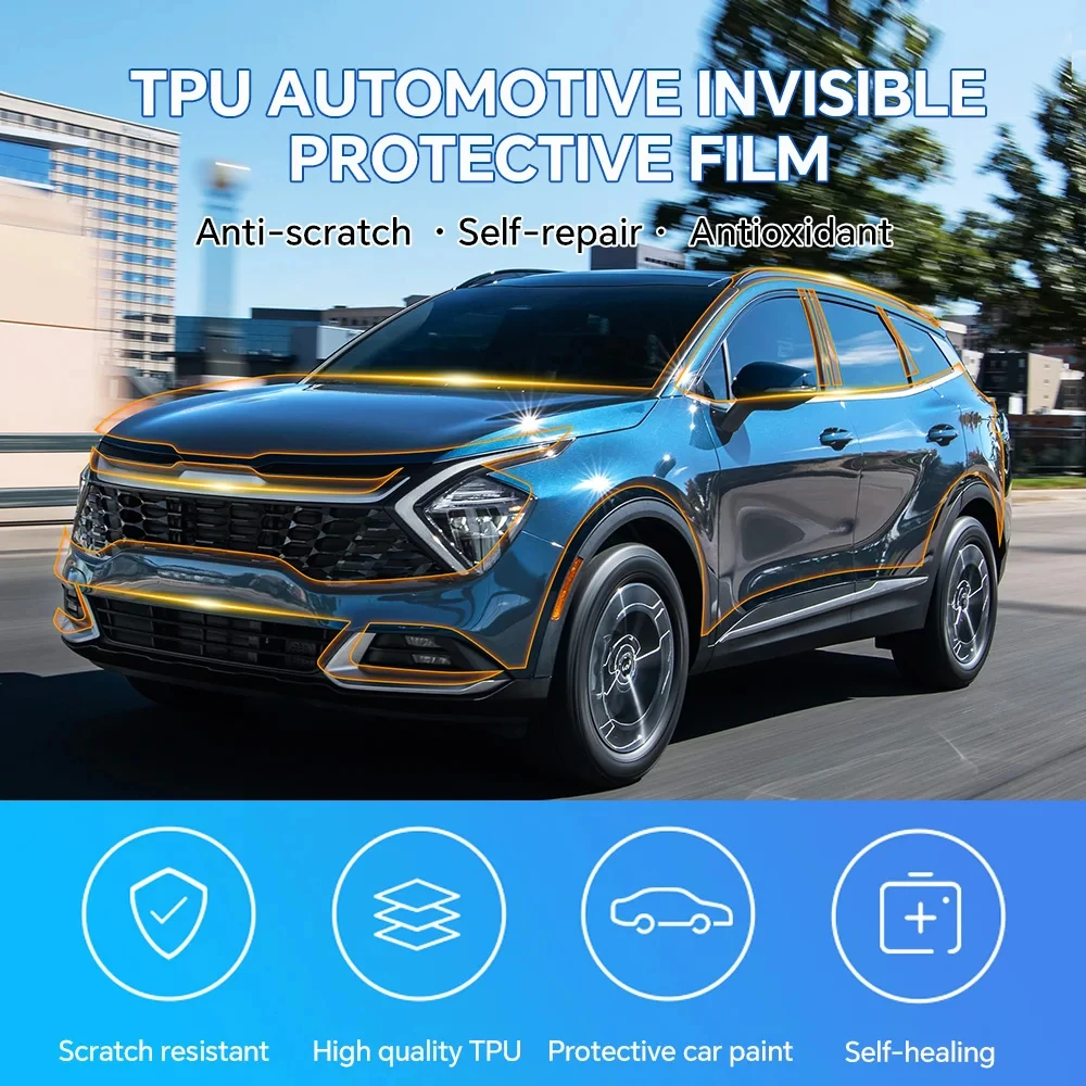 

8.5Mil Pre-cut PPF For KIA Sportage 2023-2024 TPU Matte And Clear Paint Protection Film Scratch-Resistant Exterior Accessories