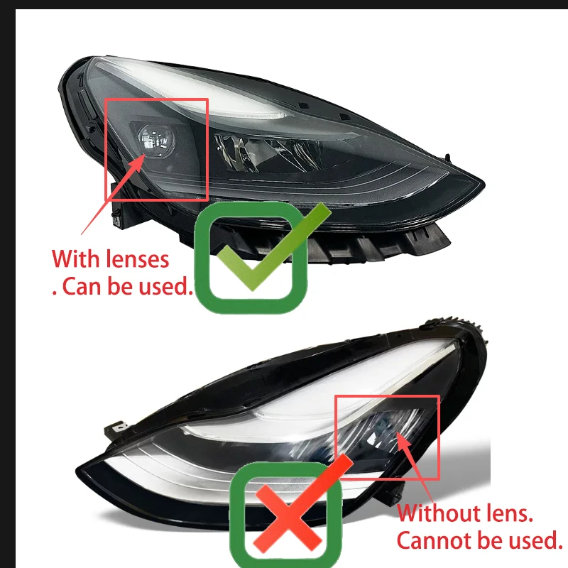 White Light Ballast Suitable for Tesla Model 3 Y Circuit Board 2021-2023 Lens Version Angel Eye Car Headlight DRL CHIP Lamp Tube view 2