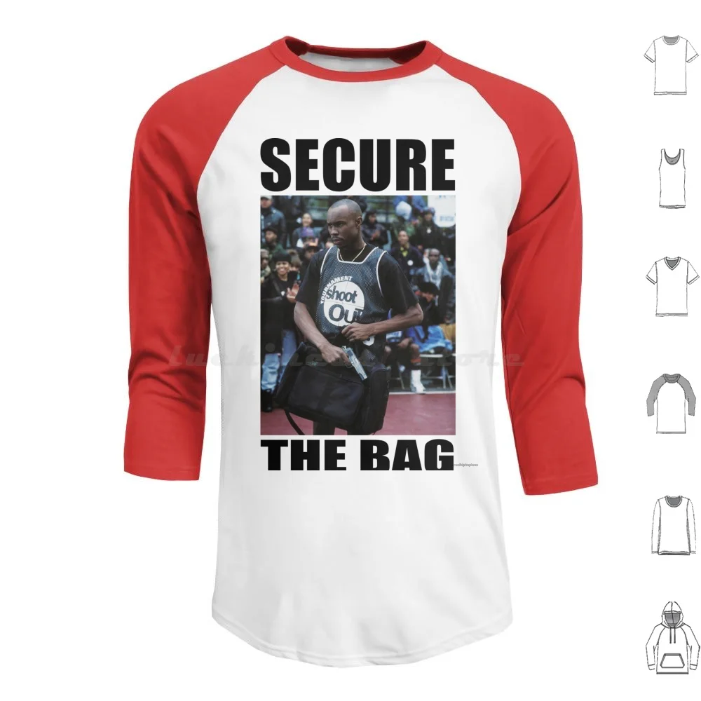 Secure The Bag Shirt Above The Rim Hip Hop Shirt Hoodie cotton Long Sleeve Secure Hip Hop Hip Hop Money Funny Rap Rapper Lit