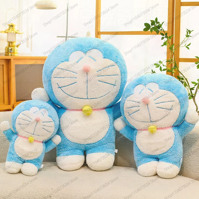 

70cm Kawaii Stuffed Doll Cute Blue Doraemon Plush Toy for Kids Anime Birthday Gift Soft Cuddly Healing Sleep Buddy Wholesale