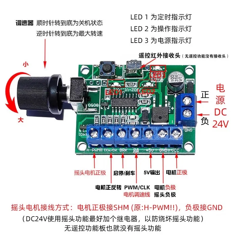 2000rpm DC24V 48F704M180 External rotor dual axis brushless motor