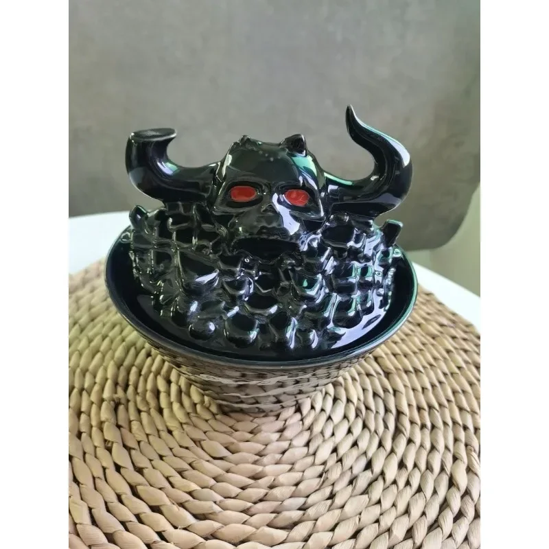 

Japanese Ceramic Cartoon Anime One Piece Kaido Onigashima Noodle Bowl with Lid Exported To Japan As A First-class Rice Bowl