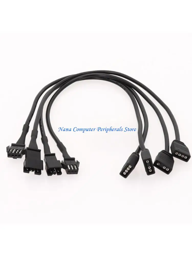 F68C 2Pieces ARGB Connectors Cable For DEEPCOOL/Lian Case Fan And LED Lighting