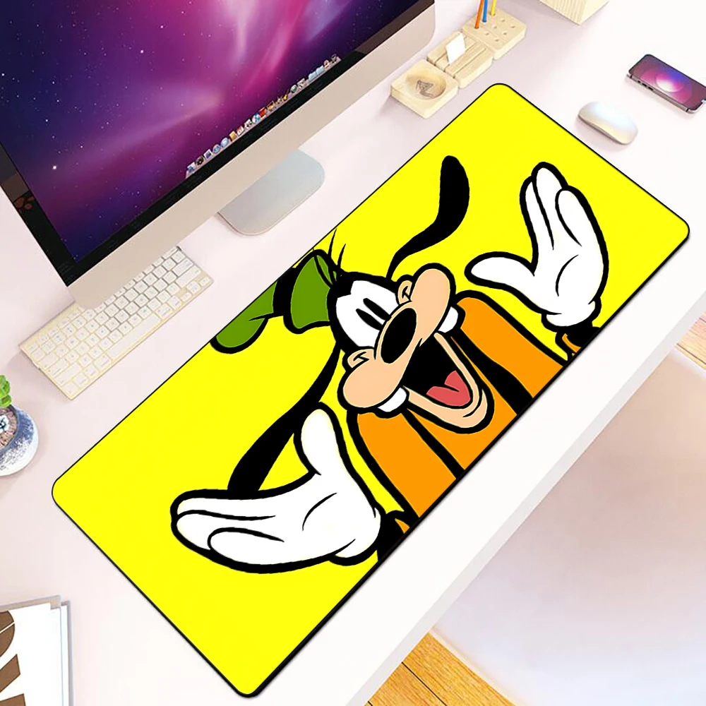 Cute Cartoon Dog Goofy Mousepad HD Printing Computer Gamers Locking Edge Non-slip Mouse Pad XXL90x40cm Keyboard PC Desk Pad