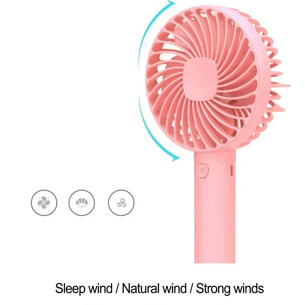 مروحة USB قابلة لإعادة الشحن، مبرد صيفي، مروحة صغيرة محمولة مع حزام 3 سرعات قابلة للتعديل، مروحة سطح المكتب للمكتب المنزلي
