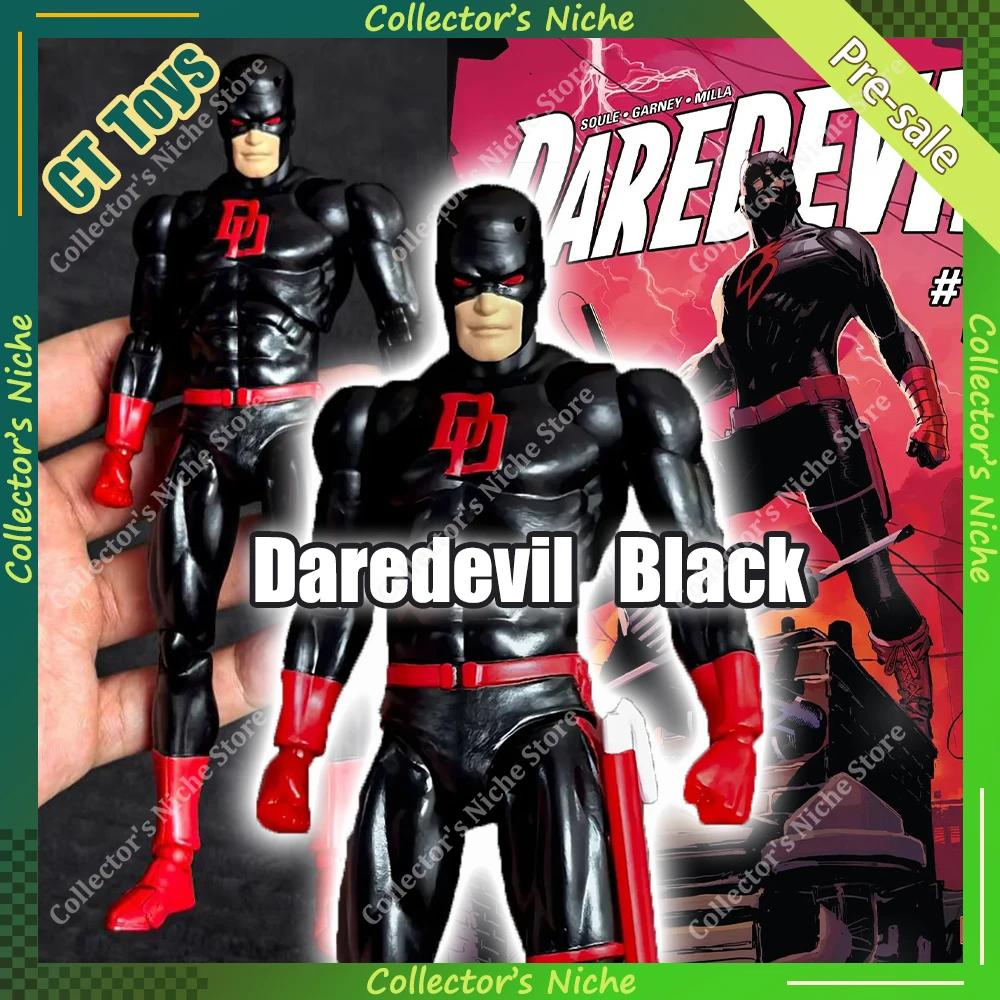 

CT Toys Black DAREDEVIL Action Figure Mafex 223 Comic Version SHF Black Daredevil Anime Figurine Model Kids Toys Custom Gifts
