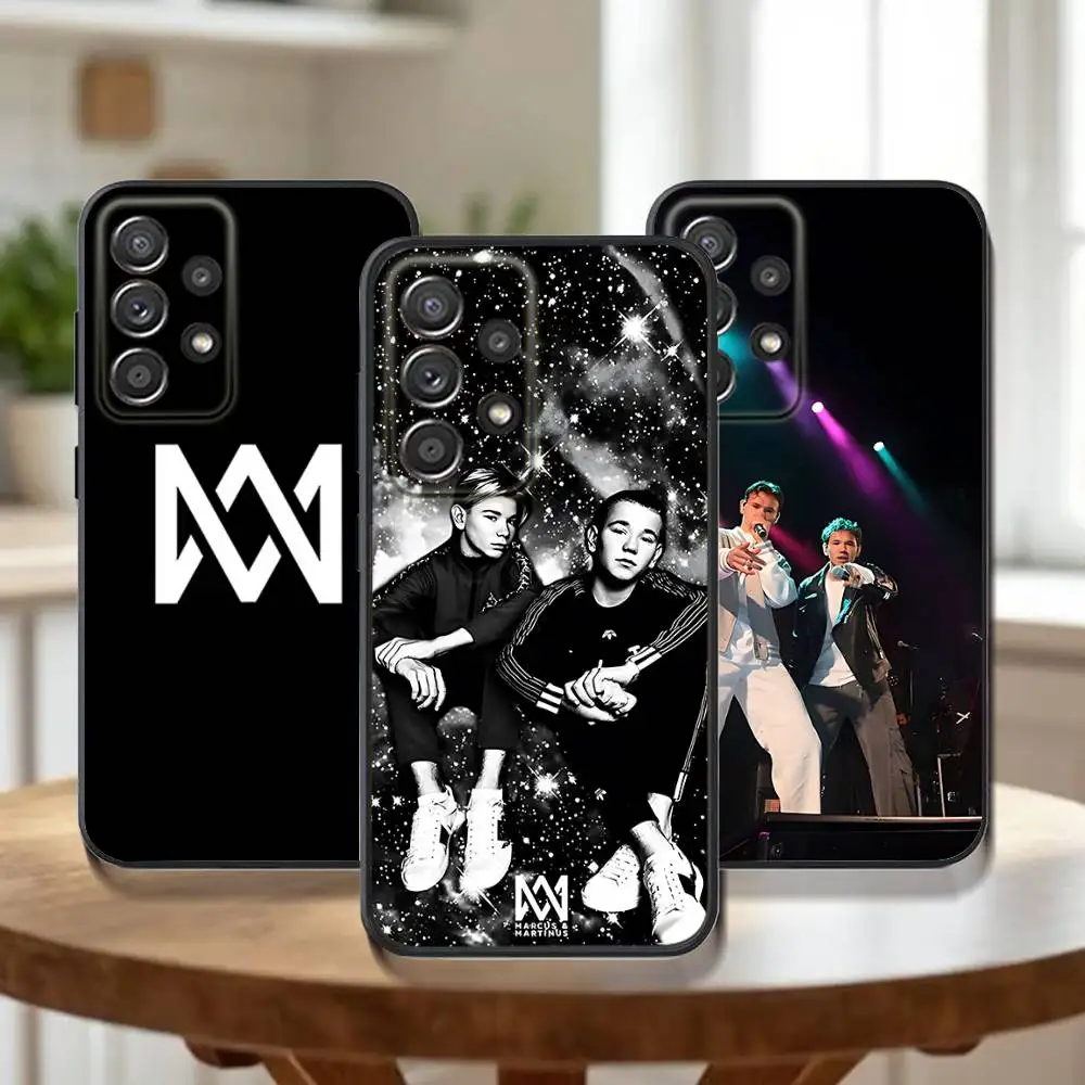 

M-Marcus And M-Martinus Phone Case For Samsung Galaxy A73,72,51,53,52,71,22,5G,Note,J7,8,9 Soft Black Cover