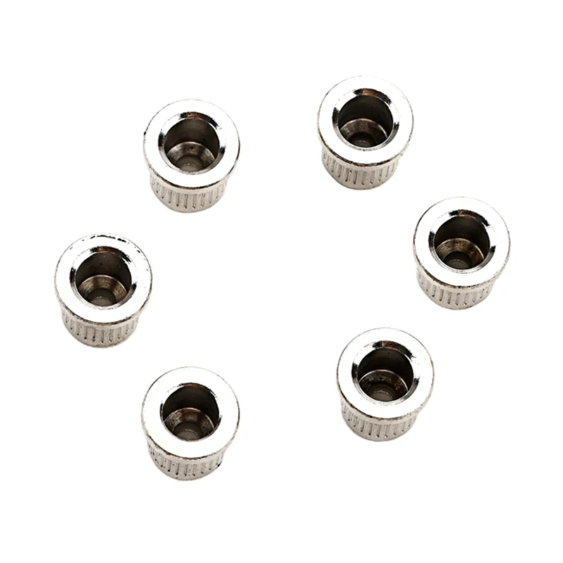6 Pcs Gitarre Aderendhülsen Gitarre String Caps Schnalle Durch Körper Aderendhülsen Elektrische Gitarre Ersatzteile 69HD – Detail 8