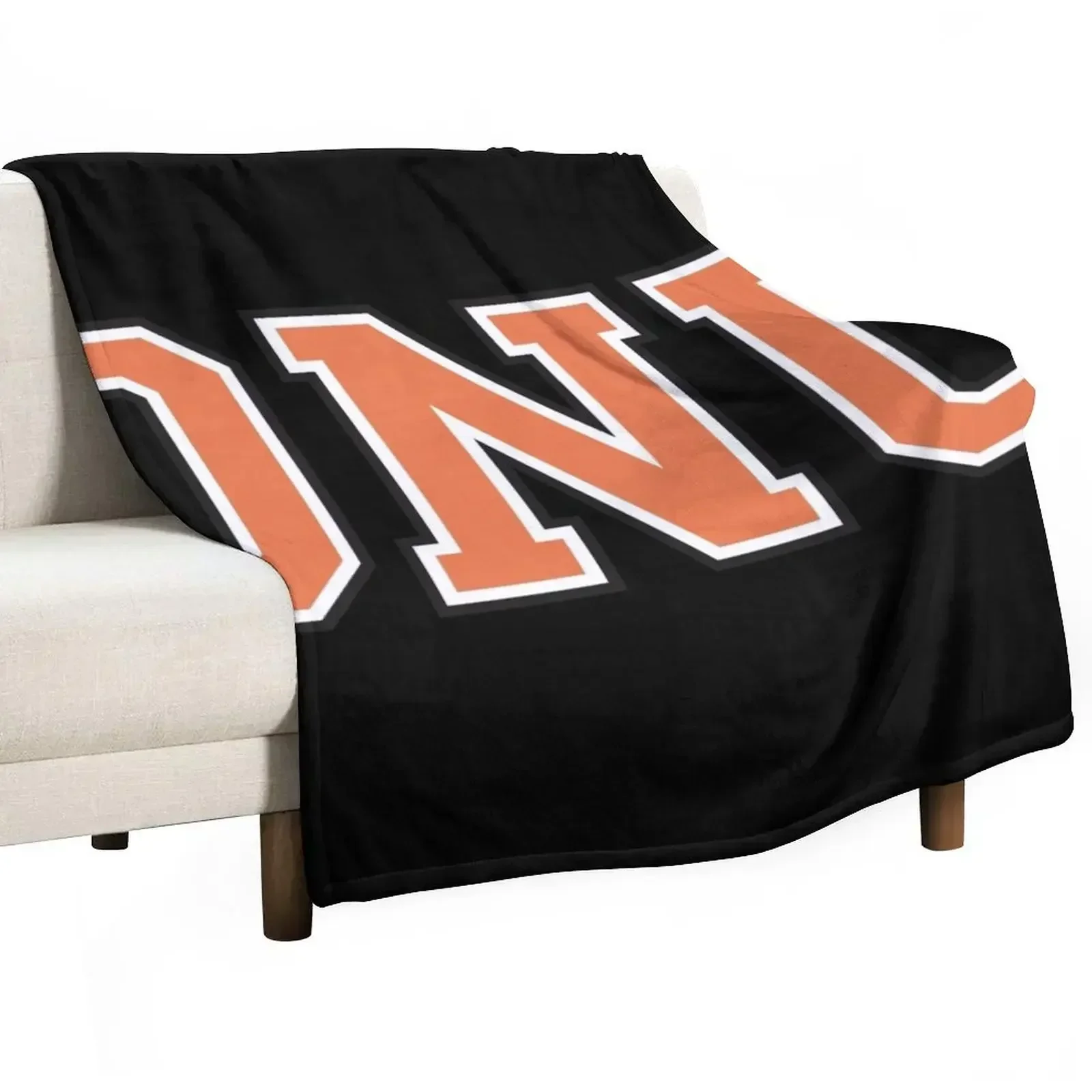 onu college font Throw Blanket Flannel manga decorative Flannel Fabric Blankets