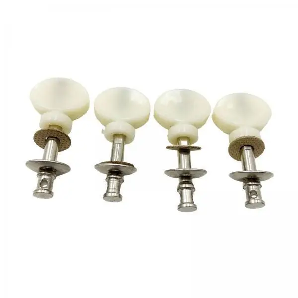 Ukulele Tuners Machine Heads Traditional Style Adjustable Tension Instrument Parts for Ukulele and Banjo Smooth Operation 4 Pack