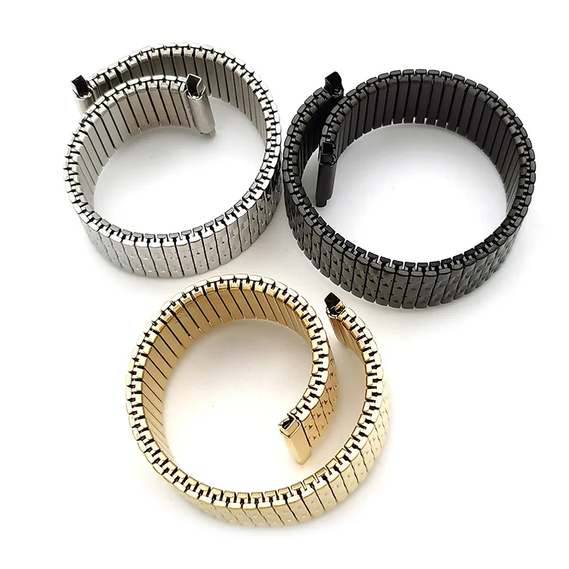 

16-22mm Watchband Bracelet Spring Scalable Straps Stainless Steel Fit Oriental Double Lion Samsung Apple Huawei Xiaomi Tissot