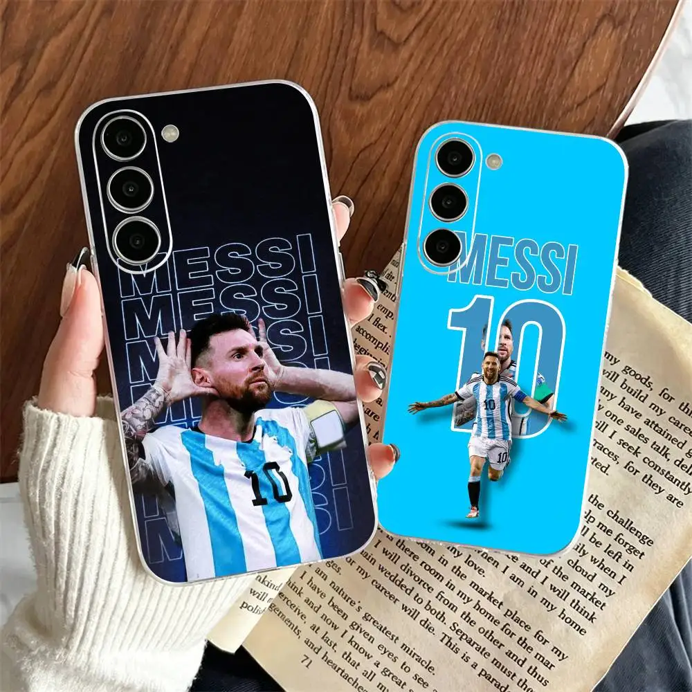 

Leo Messi Football star Phone Case For SamsungA10,12,20,21S,30,31,40,50,51,52,70,71 Transparent Cover