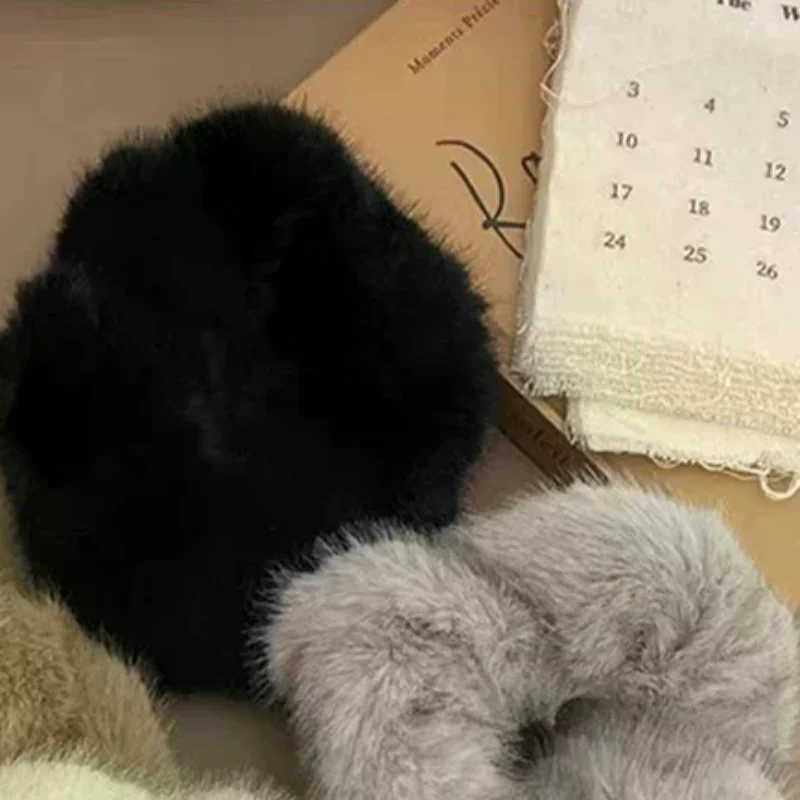 

Autumn Winter Versatile Plush Hair Rope For Women Exquisite Simulation Mink Headband Scrunchies Fashion Hair Accessories Gifts