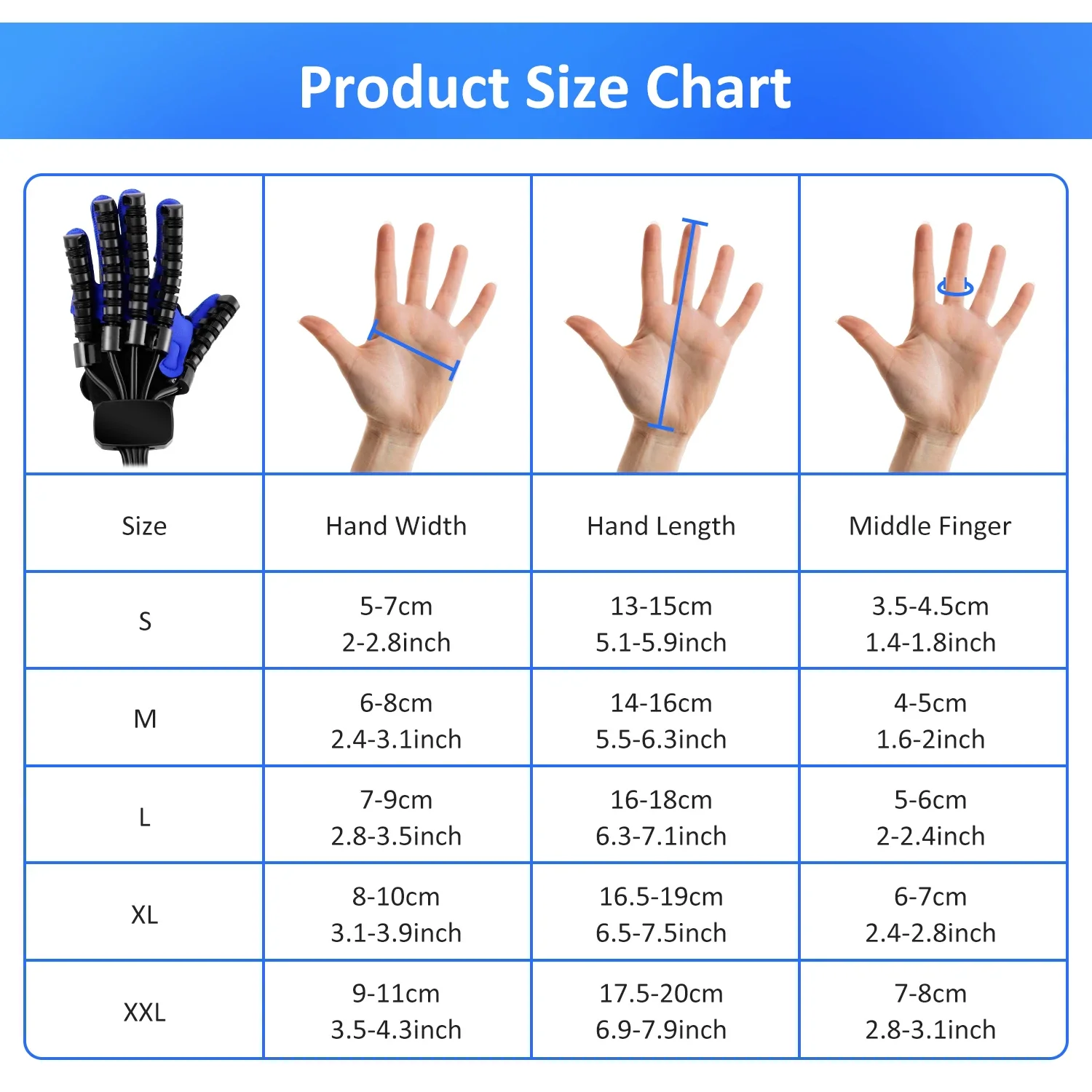 Rehabilitation Robot Glove Hand Exerciser Finger Training Gloves Stroke Hemiplegia Devices Hand Rehabilitation Trainer Rehab