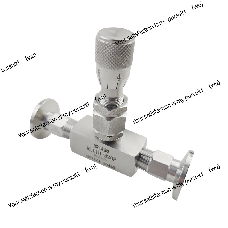 KF16 KF25 KF40 KF50 vacuum Needle Valve Micro Metering Flow Regulating Valve Controller For Water Gas Oil 304 Stainless Steel