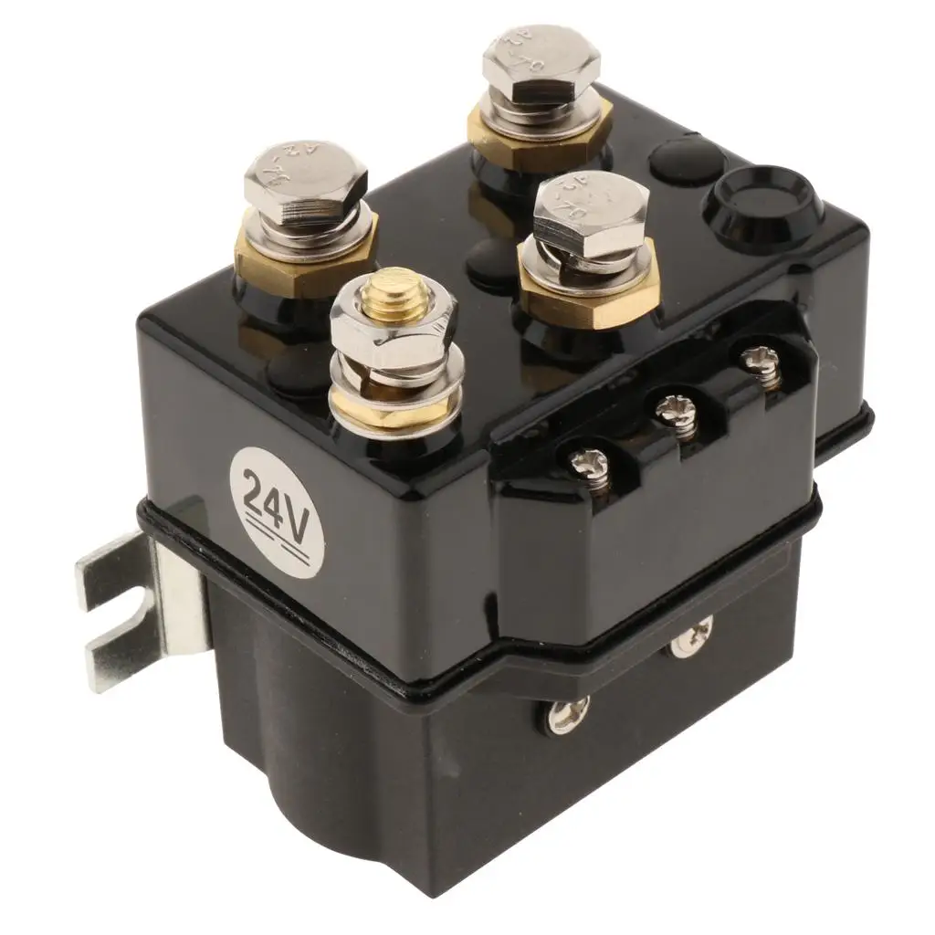 24V ATV UTV relé solenoide cabrestante contratista, solenoide de cabrestante para cabrestante de vehículos 4x4, accesorios de cabrestante eléctrico