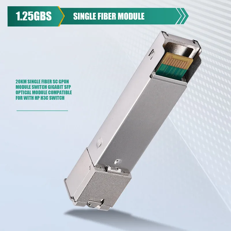 A12E-20KM Single Fiber SC GPON Module Switch Gigabit SFP Optical Module Compatible For With HP H3C Switch
