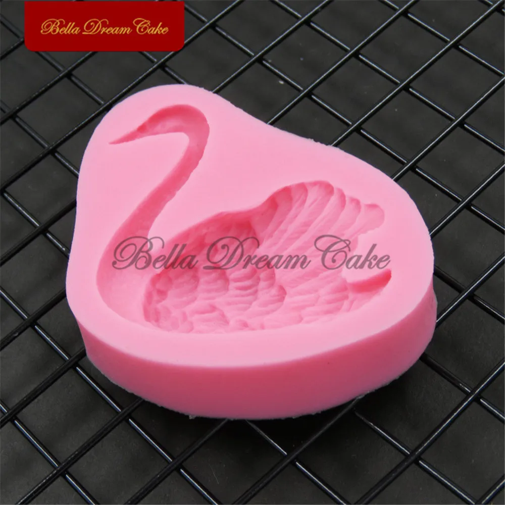 3D Small Size Swan Design Silicone Mold Fondant Chocolate Mould DIY Clay Plaster Model Cake Decorating Tools Kitchen Bakeware