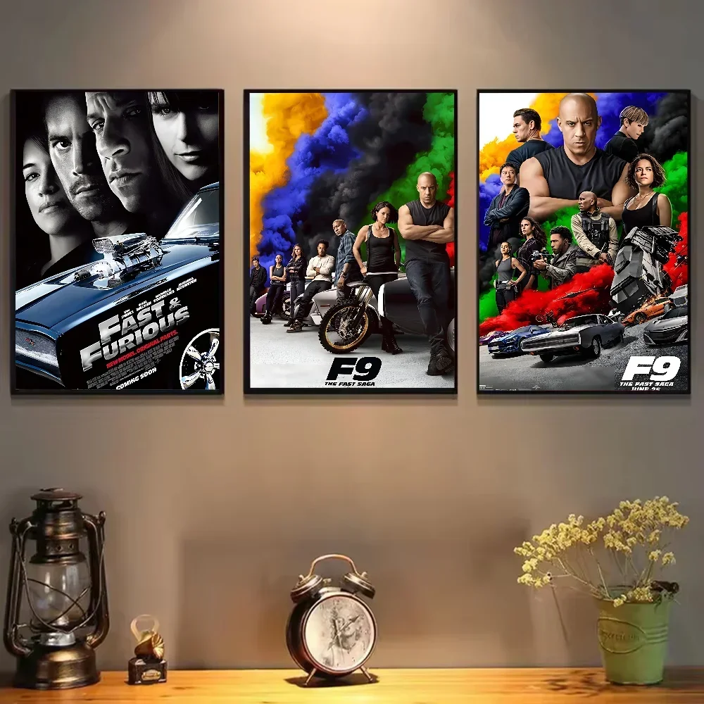 Affiche Paul de films classiques, série Fast Furious, autocollant en papier imperméable, décoration murale pour maison, Bar, salle, 1 pièce