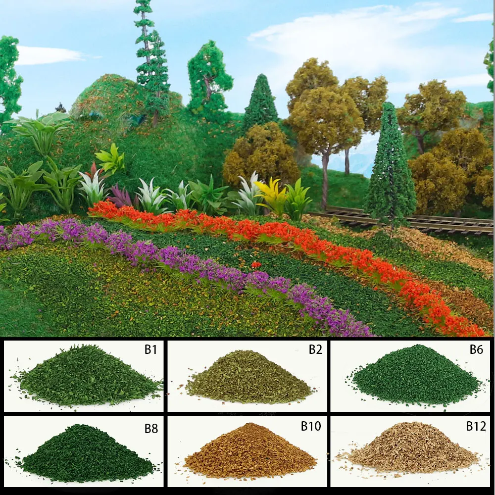 30G/BAG  Simulation Tree Powder Fake Grass Lawn Plant Material Ground  Miniature Train Building DIY Scene