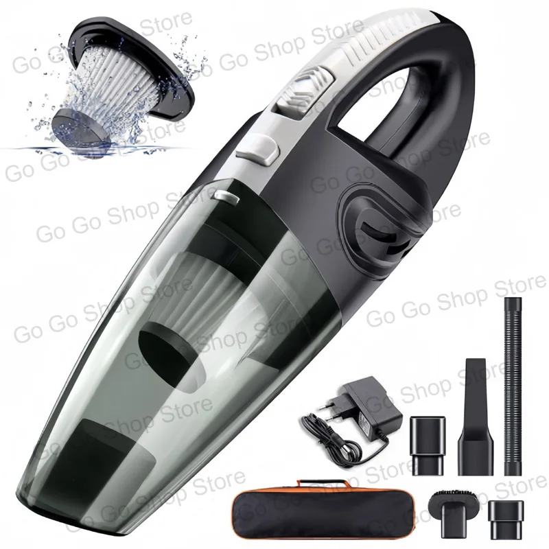 

Wireless car vacuum cleaner high power 120W car and home dual purpose handheld rechargeable wet and dry suction