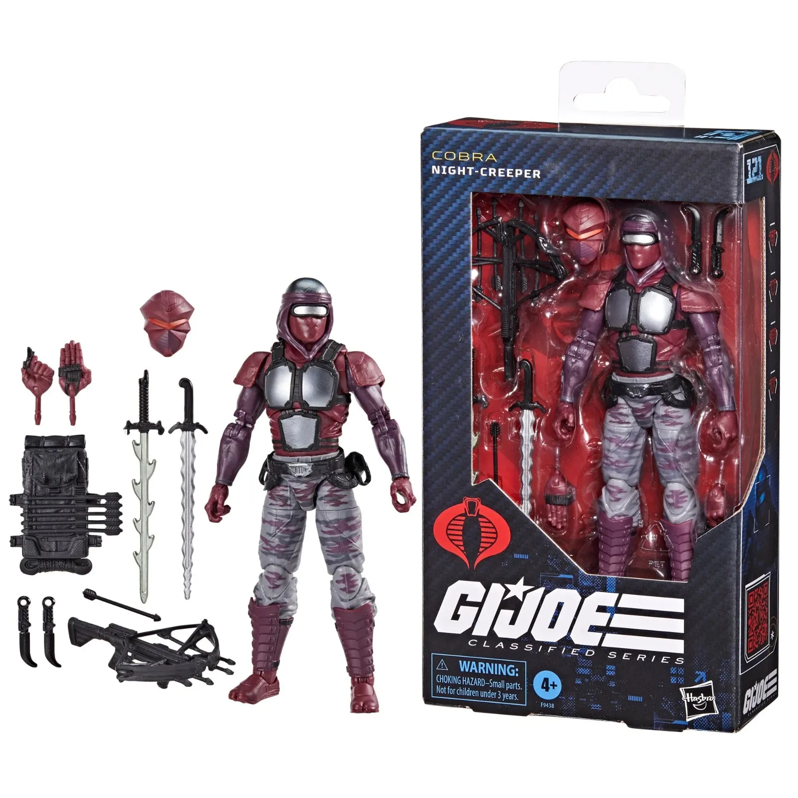 Hasbro G.i. Joe Classified Series #121, Night-Creeper, Collectible 6-Inch Action Figure with 10 Accessories Original Genuine