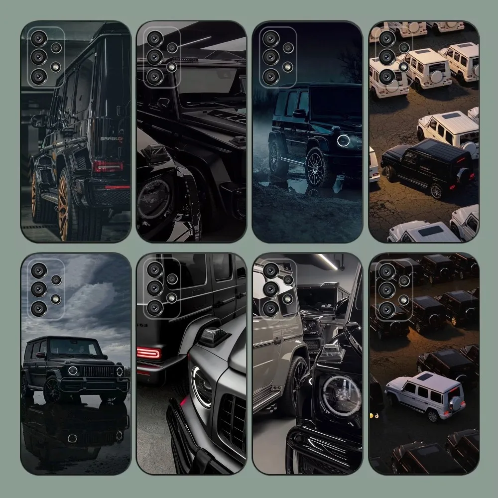 

Black Sport Cars G63 Phone Case For Samsung Galaxy A20,A21s,A22,A31,A32,A52,A53,A72,73,A80,A91 Soft Black Cover