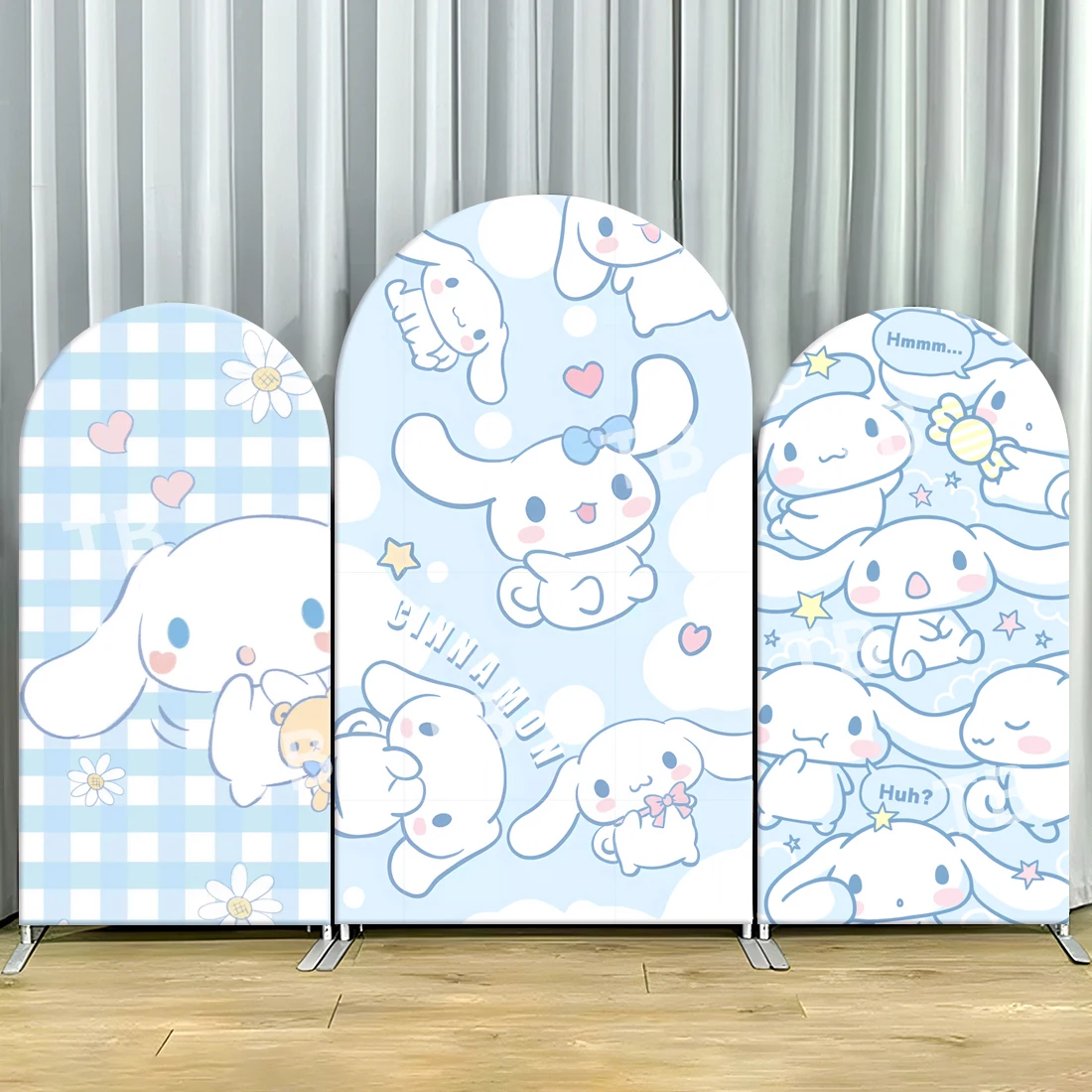 

Sanrio Pompompurin Arch Backdrop Covers for Girl Birthday Party Decoration Cute Photograph Background Wall Baby Shower Supplies