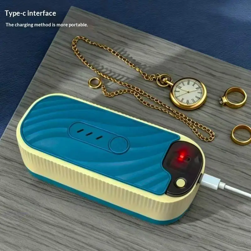 Tragbare Brillenreinigungsmaschine mit Hochfrequenzvibration, multifunktional für die Brillenpflege zu Hause und auf Reisen – Detail 4