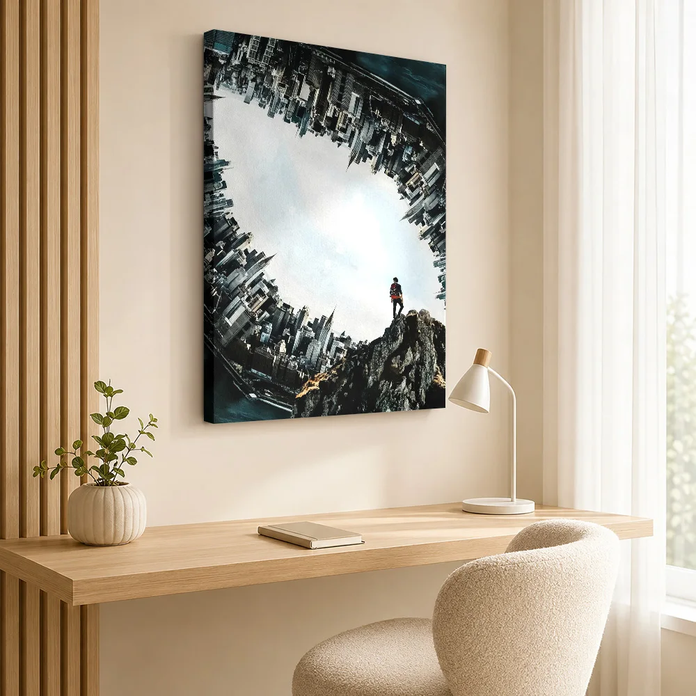 INCEPTION Canvas Poster Personalized Photo Vintage Movie Wall Paintings Decoration for Living Room Ready to Hang Gift for Fans