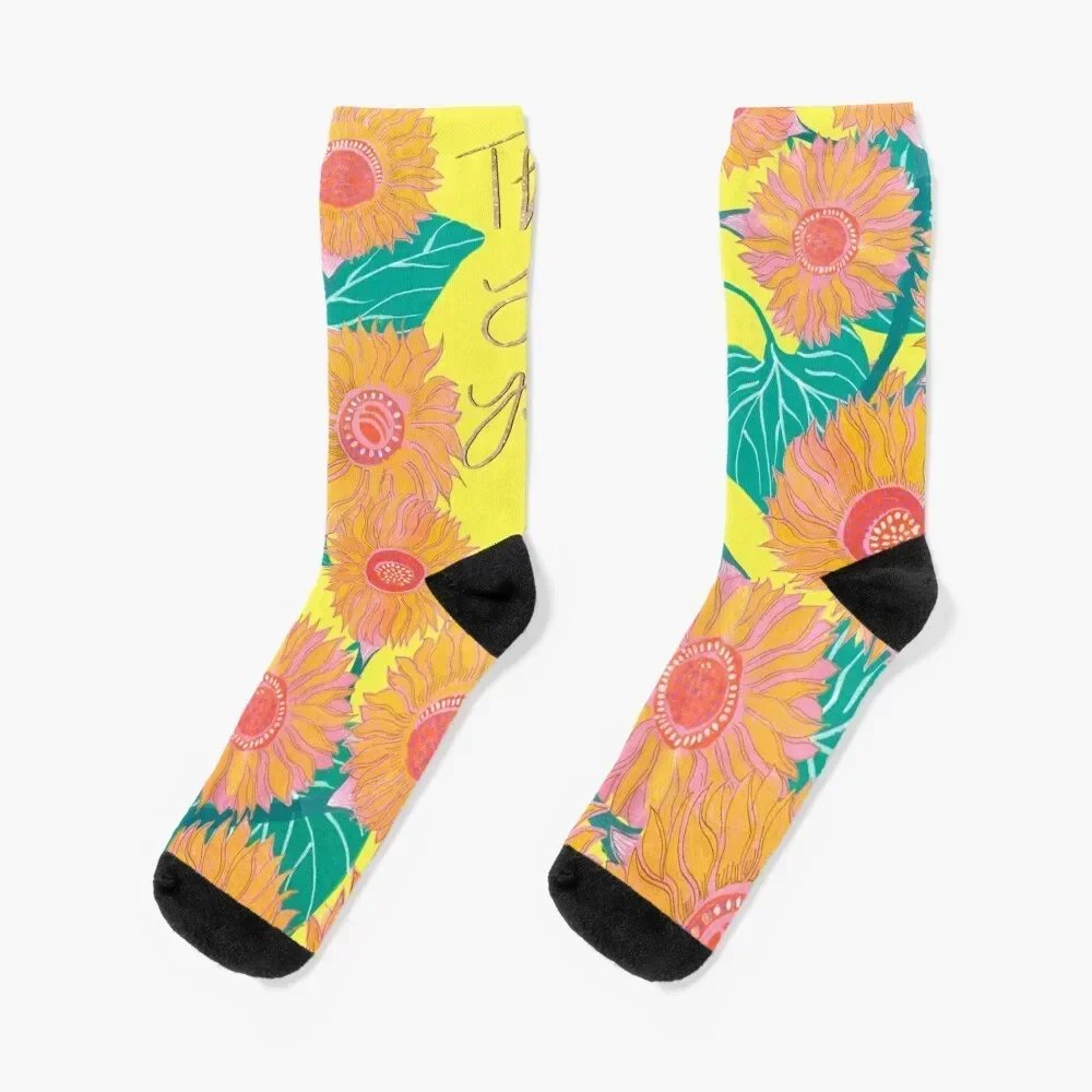 This Too Shall Pass with Sunflower Painting Socks kawaii Running halloween Men Socks Women's