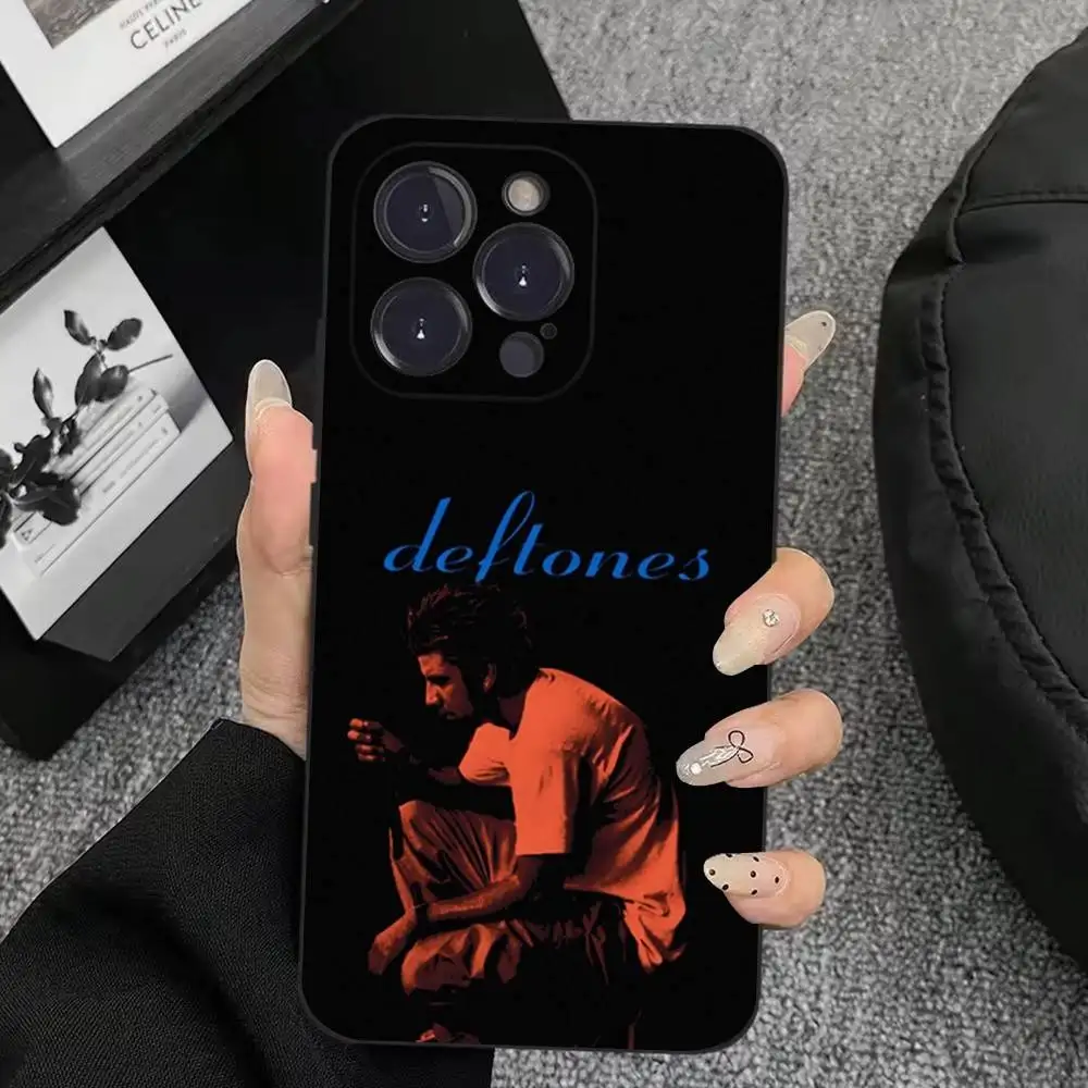 Private Music D-Deftones Phone Case For iPhone 17,16,15,14,13,12,11,Plus,Pro Max,XS,X,XR,SE,Mini,8,7,Soft Silicone Black Cover