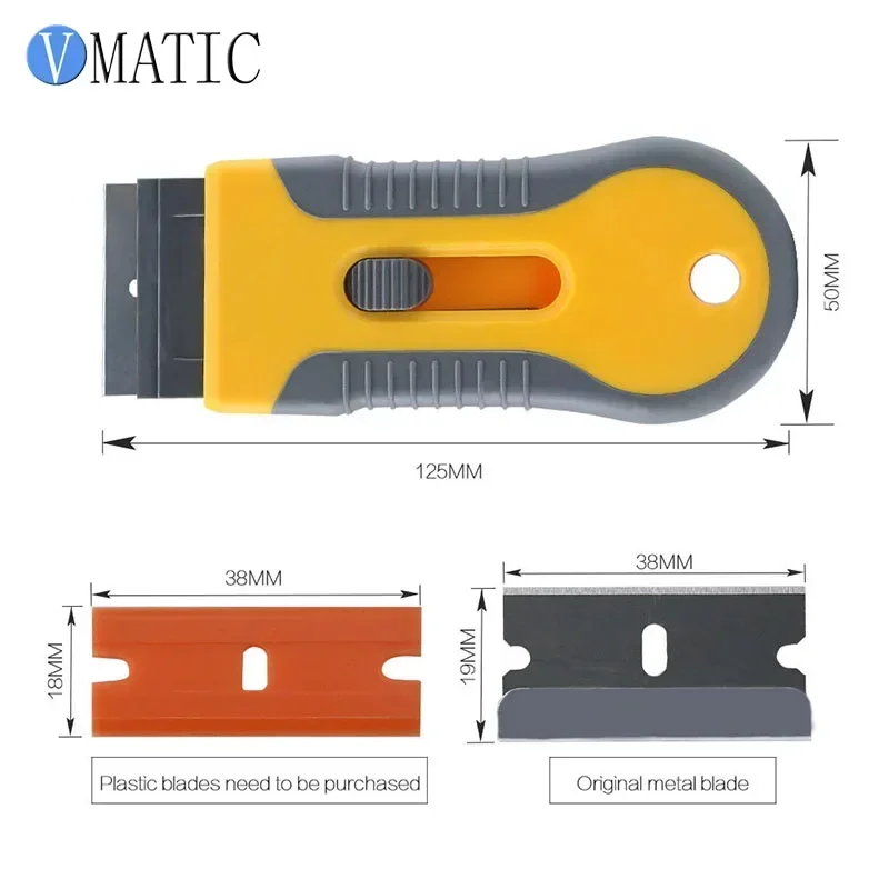 Multi-Function Window Tint Tool Ceramic Glass Oven Paint Razor Scraper Glue Sticker Knife Clean Removal Squeegee Plastic Blade