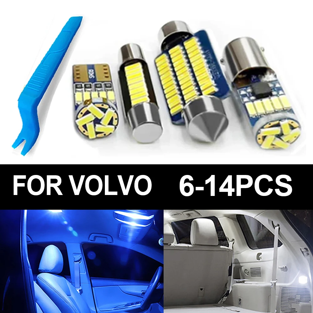 

Canbus Led Light Bulb White For Volvo V40 V50 V60 V70 V90 1997 2001 2005 2008 2011 2012 2014 2019 2020 Signal Car Interior Lamp