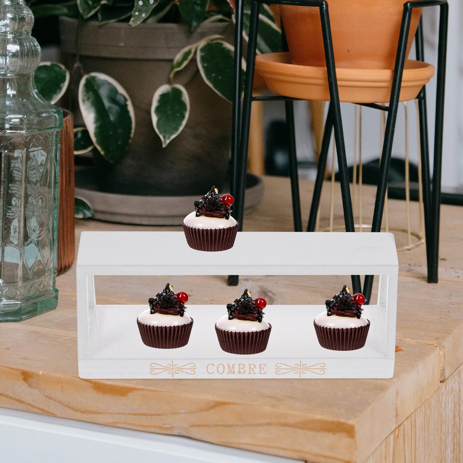 

Wooden Display Stand Superior Material Cake Cupcake Dessert Multifunction Decorative Double Tier Stands Tray